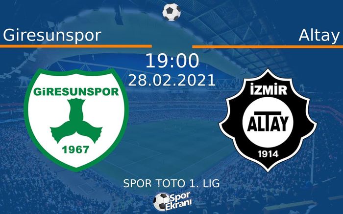 28 Şubat 2021 Giresunspor vs Altay maçı Hangi Kanalda Saat Kaçta Yayınlanacak?
