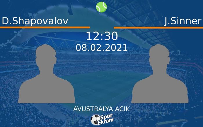 08 Şubat 2021 D.Shapovalov vs J.Sinner maçı Hangi Kanalda Saat Kaçta Yayınlanacak?