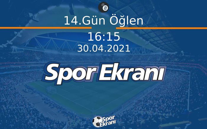 30 Nisan 2021 Snooker Dünya Şampiyonasi - 14.Gün Öğlen  Hangi Kanalda Saat Kaçta Yayınlanacak?