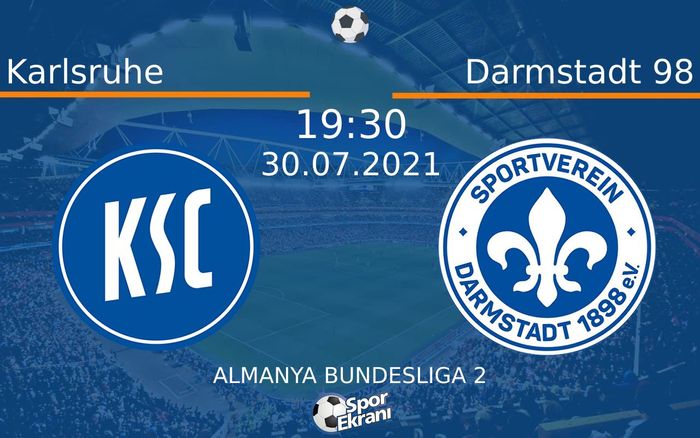 30 Temmuz 2021 Karlsruhe vs Darmstadt 98 maçı Hangi Kanalda Saat Kaçta Yayınlanacak? 30 Temmuz 2021 Karlsruhe vs Darmstadt 98 maçı Hangi Kanalda Saat Kaçta Yayınlanacak?