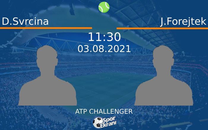 03 Ağustos 2021 D.Svrcina vs J.Forejtek maçı Hangi Kanalda Saat Kaçta Yayınlanacak?
