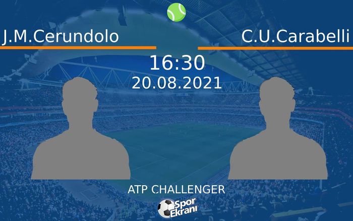 20 Ağustos 2021 J.M.Cerundolo vs C.U.Carabelli maçı Hangi Kanalda Saat Kaçta Yayınlanacak? 20 Ağustos 2021 J.M.Cerundolo vs C.U.Carabelli maçı Hangi Kanalda Saat Kaçta Yayınlanacak?