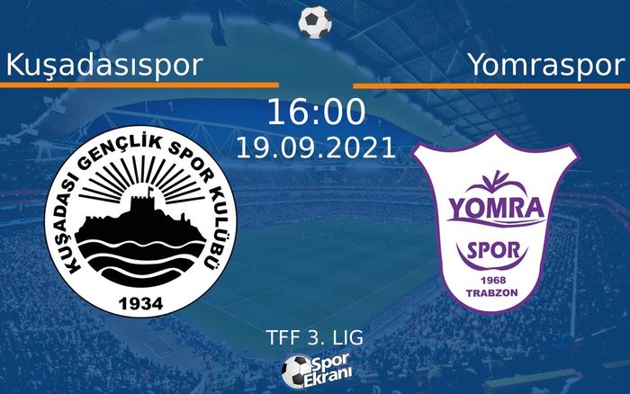 19 Eylül 2021 Kuşadasıspor vs Yomraspor maçı Hangi Kanalda Saat Kaçta Yayınlanacak? 19 Eylül 2021 Kuşadasıspor vs Yomraspor maçı Hangi Kanalda Saat Kaçta Yayınlanacak?