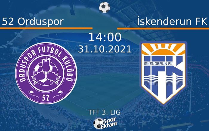 31 Ekim 2021 52 Orduspor vs İskenderun FK maçı Hangi Kanalda Saat Kaçta Yayınlanacak?