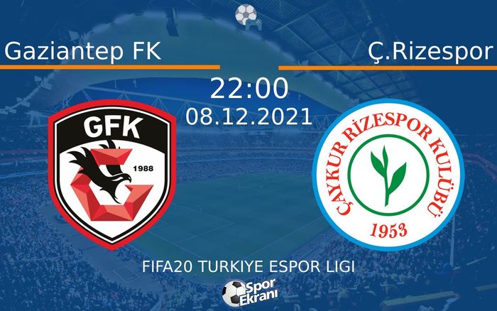 08 Aralık 2021 Gaziantep FK vs Ç.Rizespor maçı Hangi Kanalda Saat Kaçta Yayınlanacak?