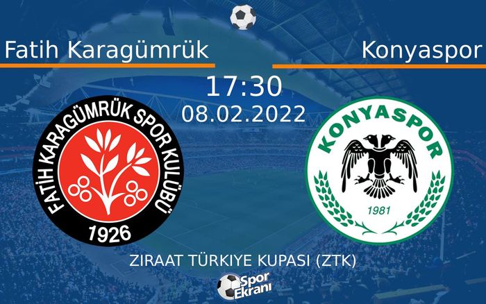 08 Şubat 2022 Fatih Karagümrük vs Konyaspor maçı Hangi Kanalda Saat Kaçta Yayınlanacak? 08 Şubat 2022 Fatih Karagümrük vs Konyaspor maçı Hangi Kanalda Saat Kaçta Yayınlanacak?