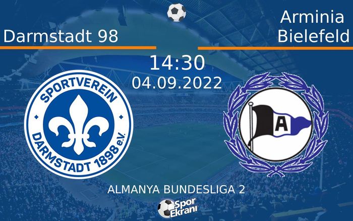04 Eylül 2022 Darmstadt 98 vs Arminia Bielefeld maçı Hangi Kanalda Saat Kaçta Yayınlanacak? 04 Eylül 2022 Darmstadt 98 vs Arminia Bielefeld maçı Hangi Kanalda Saat Kaçta Yayınlanacak?