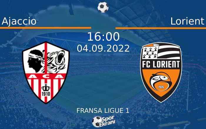 04 Eylül 2022 Ajaccio vs Lorient maçı Hangi Kanalda Saat Kaçta Yayınlanacak? 04 Eylül 2022 Ajaccio vs Lorient maçı Hangi Kanalda Saat Kaçta Yayınlanacak?