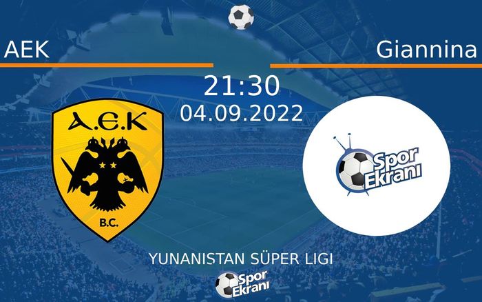 04 Eylül 2022 AEK vs Giannina maçı Hangi Kanalda Saat Kaçta Yayınlanacak? 04 Eylül 2022 AEK vs Giannina maçı Hangi Kanalda Saat Kaçta Yayınlanacak?