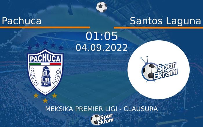 04 Eylül 2022 Pachuca vs Santos Laguna maçı Hangi Kanalda Saat Kaçta Yayınlanacak?
