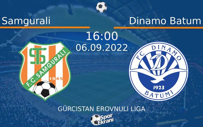 06 Eylül 2022 Samgurali vs Dinamo Batum maçı Hangi Kanalda Saat Kaçta Yayınlanacak? 06 Eylül 2022 Samgurali vs Dinamo Batum maçı Hangi Kanalda Saat Kaçta Yayınlanacak?