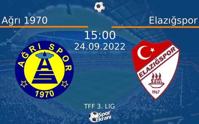 24 Eylül 2022 Ağrı 1970 vs Elazığspor maçı Hangi Kanalda Saat Kaçta Yayınlanacak?