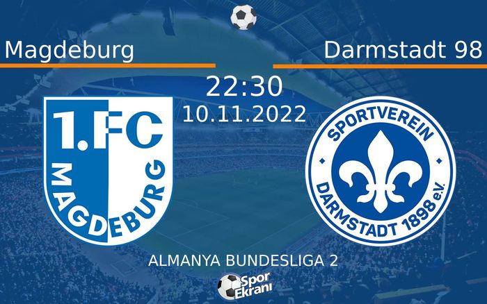 10 Kasım 2022 Magdeburg vs Darmstadt 98 maçı Hangi Kanalda Saat Kaçta Yayınlanacak?