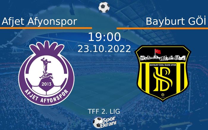 23 Ekim 2022 Afjet Afyonspor vs Bayburt GÖİ maçı Hangi Kanalda Saat Kaçta Yayınlanacak?