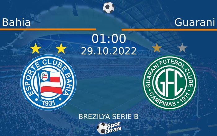 29 Ekim 2022 Bahia vs Guarani maçı Hangi Kanalda Saat Kaçta Yayınlanacak?