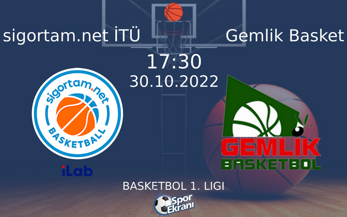 30 Ekim 2022 sigortam.net İTÜ vs Gemlik Basket maçı Hangi Kanalda Saat Kaçta Yayınlanacak? 30 Ekim 2022 sigortam.net İTÜ vs Gemlik Basket maçı Hangi Kanalda Saat Kaçta Yayınlanacak?
