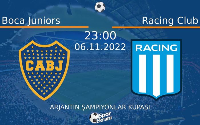 06 Kasım 2022 Boca Juniors vs Racing Club maçı Hangi Kanalda Saat Kaçta Yayınlanacak? 06 Kasım 2022 Boca Juniors vs Racing Club maçı Hangi Kanalda Saat Kaçta Yayınlanacak?