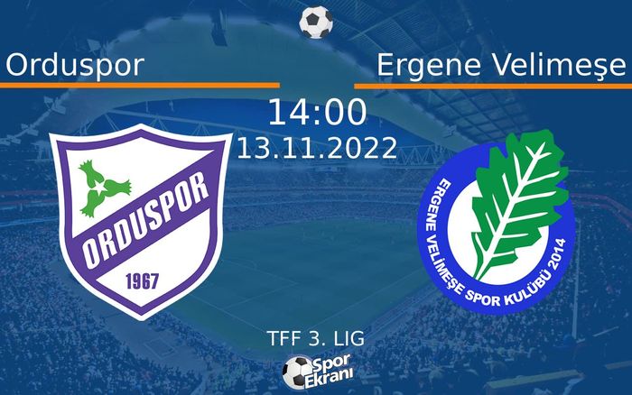13 Kasım 2022 Orduspor vs Ergene Velimeşe maçı Hangi Kanalda Saat Kaçta Yayınlanacak?