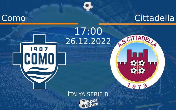 26 Aralık 2022 Como vs Cittadella maçı Hangi Kanalda Saat Kaçta Yayınlanacak? 26 Aralık 2022 Como vs Cittadella maçı Hangi Kanalda Saat Kaçta Yayınlanacak?