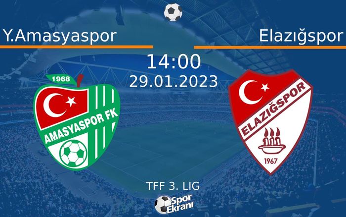 29 Ocak 2023 Y.Amasyaspor vs Elazığspor maçı Hangi Kanalda Saat Kaçta Yayınlanacak?