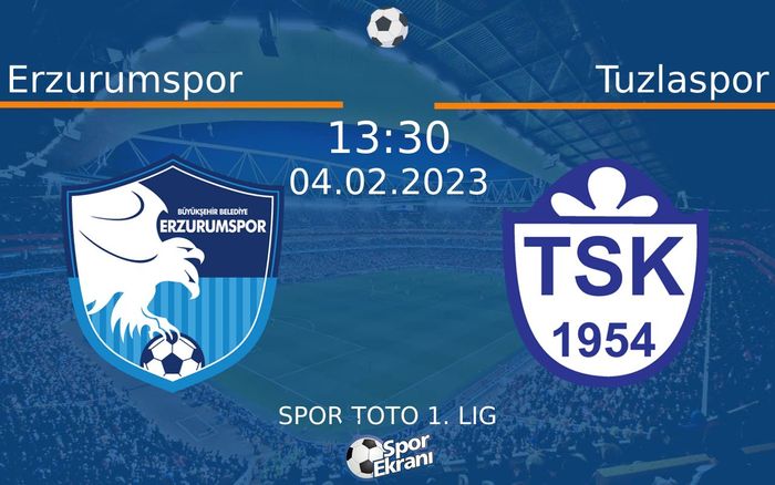 04 Şubat 2023 Erzurumspor vs Tuzlaspor maçı Hangi Kanalda Saat Kaçta Yayınlanacak?