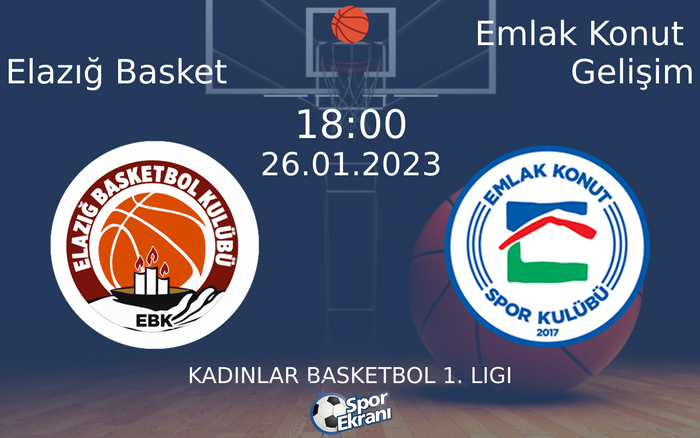 26 Ocak 2023 Elazığ Basket vs Emlak Konut Gelişim maçı Hangi Kanalda Saat Kaçta Yayınlanacak?