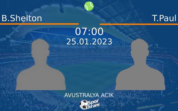 25 Ocak 2023 B.Shelton vs T.Paul maçı Hangi Kanalda Saat Kaçta Yayınlanacak?