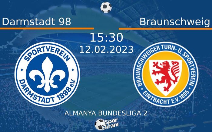 12 Şubat 2023 Darmstadt 98 vs Braunschweig maçı Hangi Kanalda Saat Kaçta Yayınlanacak? 12 Şubat 2023 Darmstadt 98 vs Braunschweig maçı Hangi Kanalda Saat Kaçta Yayınlanacak?