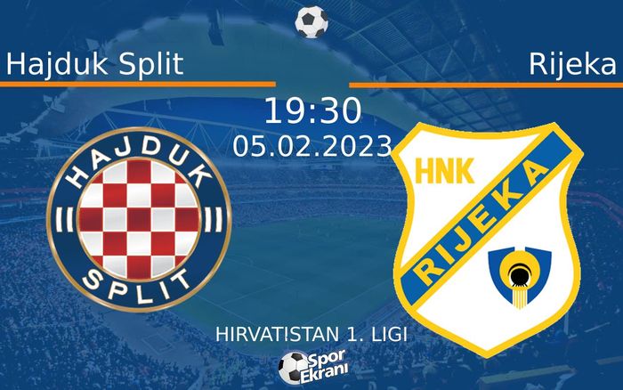 05 Şubat 2023 Hajduk Split vs Rijeka maçı Hangi Kanalda Saat Kaçta Yayınlanacak?