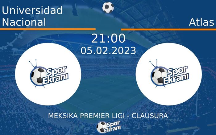 05 Şubat 2023 Universidad Nacional vs Atlas maçı Hangi Kanalda Saat Kaçta Yayınlanacak? 05 Şubat 2023 Universidad Nacional vs Atlas maçı Hangi Kanalda Saat Kaçta Yayınlanacak?