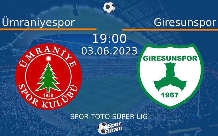 03 Haziran 2023 Ümraniyespor vs Giresunspor maçı Hangi Kanalda Saat Kaçta Yayınlanacak? 03 Haziran 2023 Ümraniyespor vs Giresunspor maçı Hangi Kanalda Saat Kaçta Yayınlanacak?