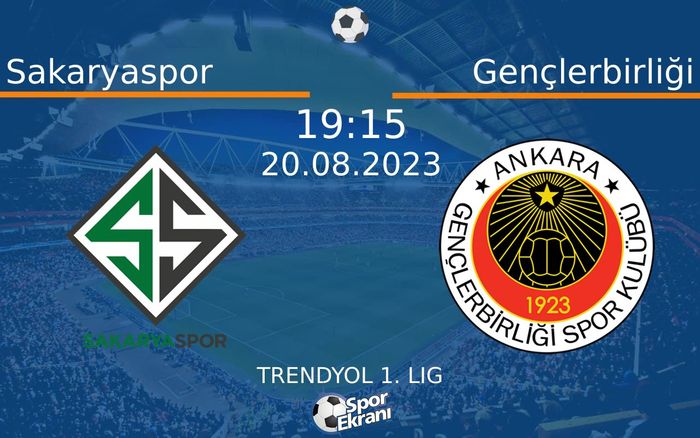 20 Ağustos 2023 Sakaryaspor vs Gençlerbirliği maçı Hangi Kanalda Saat Kaçta Yayınlanacak? 20 Ağustos 2023 Sakaryaspor vs Gençlerbirliği maçı Hangi Kanalda Saat Kaçta Yayınlanacak?