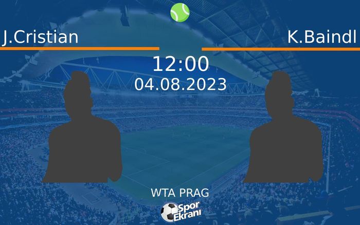 04 Ağustos 2023 J.Cristian vs K.Baindl maçı Hangi Kanalda Saat Kaçta Yayınlanacak? 04 Ağustos 2023 J.Cristian vs K.Baindl maçı Hangi Kanalda Saat Kaçta Yayınlanacak?