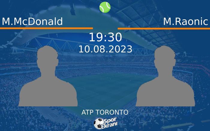 10 Ağustos 2023 M.McDonald vs M.Raonic maçı Hangi Kanalda Saat Kaçta Yayınlanacak?