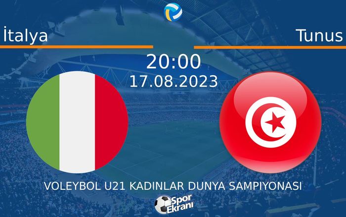 17 Ağustos 2023 İtalya vs Tunus maçı Hangi Kanalda Saat Kaçta Yayınlanacak? 17 Ağustos 2023 İtalya vs Tunus maçı Hangi Kanalda Saat Kaçta Yayınlanacak?
