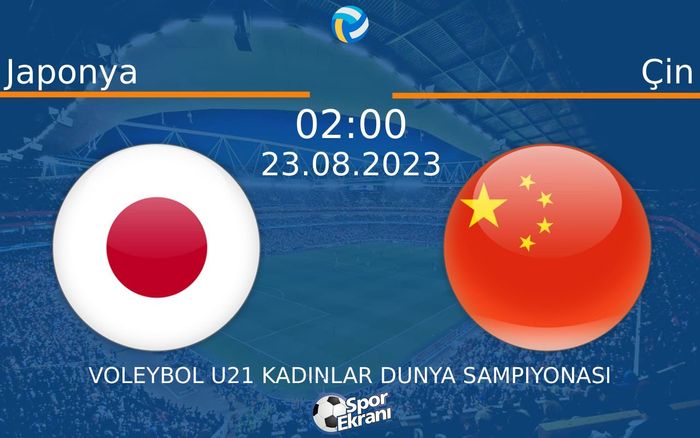 23 Ağustos 2023 Japonya vs Çin maçı Hangi Kanalda Saat Kaçta Yayınlanacak?