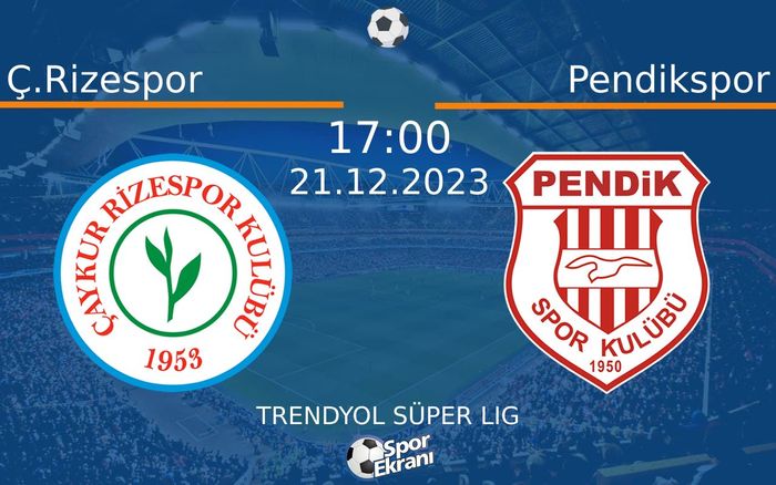 21 Aralık 2023 Ç.Rizespor vs Pendikspor maçı Hangi Kanalda Saat Kaçta Yayınlanacak? 21 Aralık 2023 Ç.Rizespor vs Pendikspor maçı Hangi Kanalda Saat Kaçta Yayınlanacak?