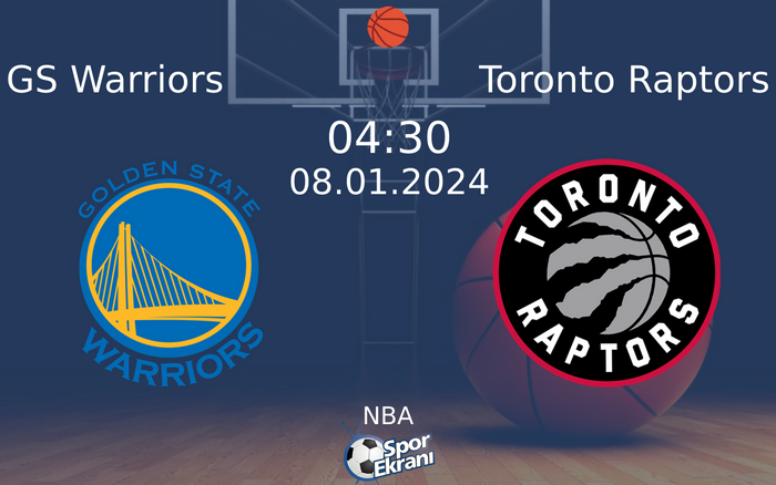 08 Ocak 2024 GS Warriors vs Toronto Raptors maçı Hangi Kanalda Saat Kaçta Yayınlanacak? 08 Ocak 2024 GS Warriors vs Toronto Raptors maçı Hangi Kanalda Saat Kaçta Yayınlanacak?