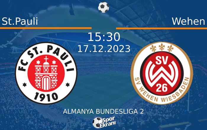 17 Aralık 2023 St.Pauli vs Wehen maçı Hangi Kanalda Saat Kaçta Yayınlanacak?