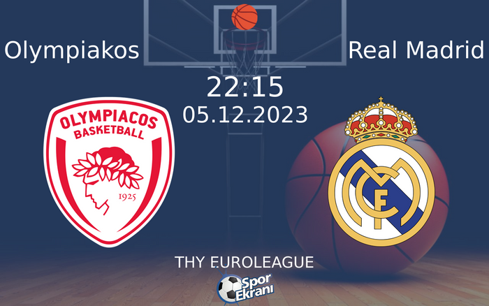 05 Aralık 2023 Olympiakos vs Real Madrid maçı Hangi Kanalda Saat Kaçta Yayınlanacak?