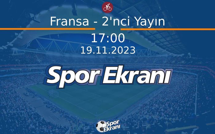 19 Kasım 2023 Bisikletli Kros Dünya Şampiyonasi - Fransa - 2'nci Yayın  Hangi Kanalda Saat Kaçta Yayınlanacak?