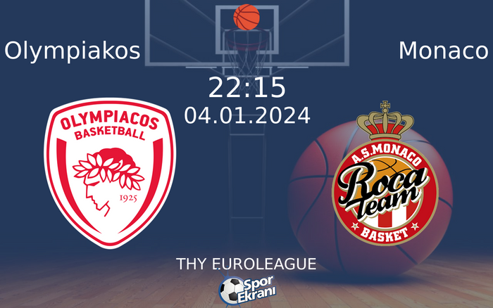 04 Ocak 2024 Olympiakos vs Monaco maçı Hangi Kanalda Saat Kaçta Yayınlanacak? 04 Ocak 2024 Olympiakos vs Monaco maçı Hangi Kanalda Saat Kaçta Yayınlanacak?