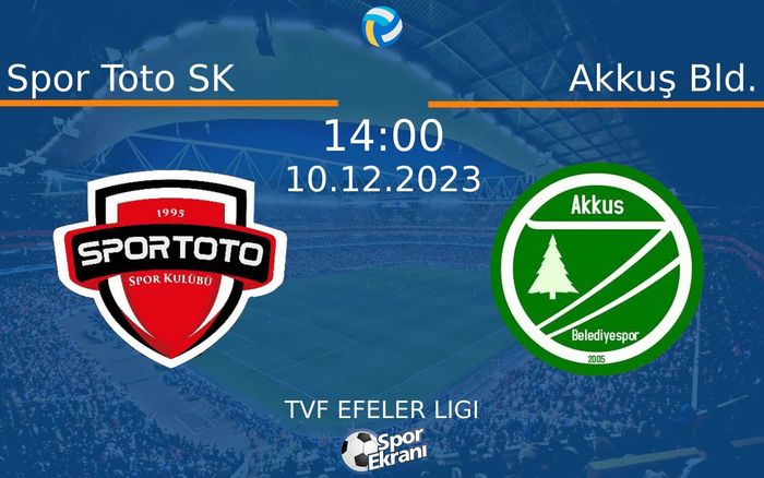 10 Aralık 2023 Spor Toto SK vs Akkuş Bld. maçı Hangi Kanalda Saat Kaçta Yayınlanacak? 10 Aralık 2023 Spor Toto SK vs Akkuş Bld. maçı Hangi Kanalda Saat Kaçta Yayınlanacak?