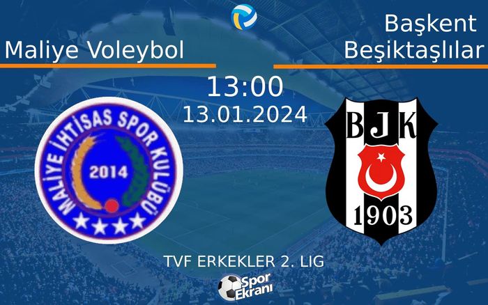 13 Ocak 2024 Maliye Voleybol vs Başkent Beşiktaşlılar maçı Hangi Kanalda Saat Kaçta Yayınlanacak? 13 Ocak 2024 Maliye Voleybol vs Başkent Beşiktaşlılar maçı Hangi Kanalda Saat Kaçta Yayınlanacak?