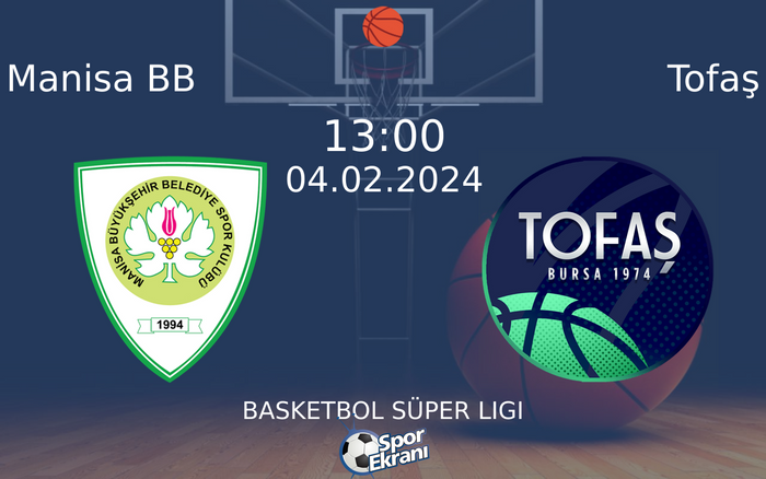 04 Şubat 2024 Manisa BB vs Tofaş maçı Hangi Kanalda Saat Kaçta Yayınlanacak?