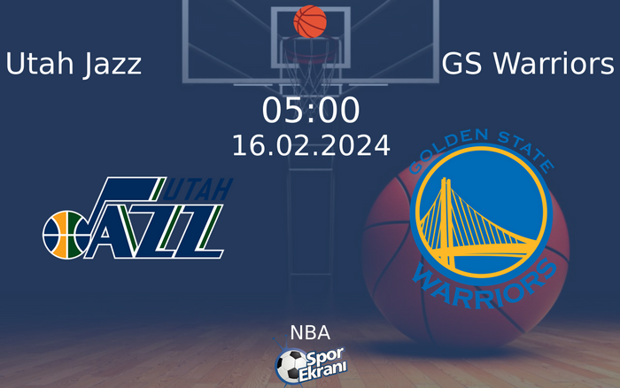 16 Şubat 2024 Utah Jazz vs GS Warriors maçı Hangi Kanalda Saat Kaçta Yayınlanacak?