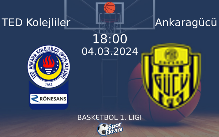 04 Mart 2024 TED Kolejliler vs Ankaragücü maçı Hangi Kanalda Saat Kaçta Yayınlanacak? 04 Mart 2024 TED Kolejliler vs Ankaragücü maçı Hangi Kanalda Saat Kaçta Yayınlanacak?