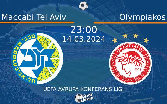 14 Mart 2024 Maccabi Tel Aviv vs Olympiakos maçı Hangi Kanalda Saat Kaçta Yayınlanacak?