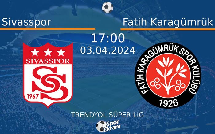03 Nisan 2024 Sivasspor vs Fatih Karagümrük maçı Hangi Kanalda Saat Kaçta Yayınlanacak? 03 Nisan 2024 Sivasspor vs Fatih Karagümrük maçı Hangi Kanalda Saat Kaçta Yayınlanacak?