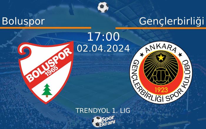 02 Nisan 2024 Boluspor vs Gençlerbirliği maçı Hangi Kanalda Saat Kaçta Yayınlanacak? 02 Nisan 2024 Boluspor vs Gençlerbirliği maçı Hangi Kanalda Saat Kaçta Yayınlanacak?